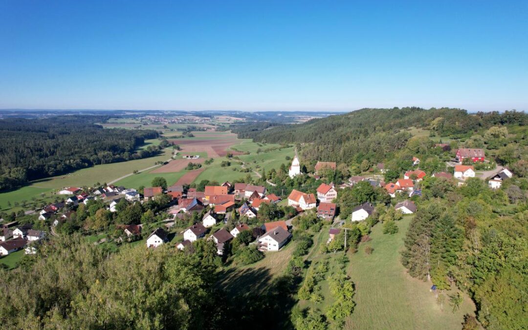 Gößlingen von oben