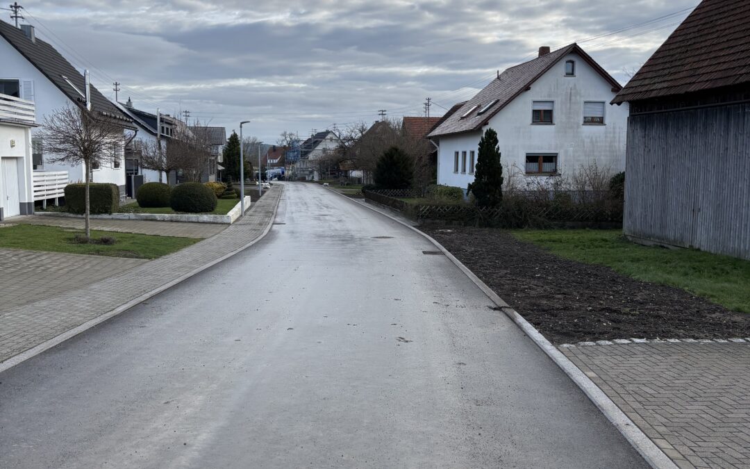 Foto der Talhauser Straße nach Bauabnahme