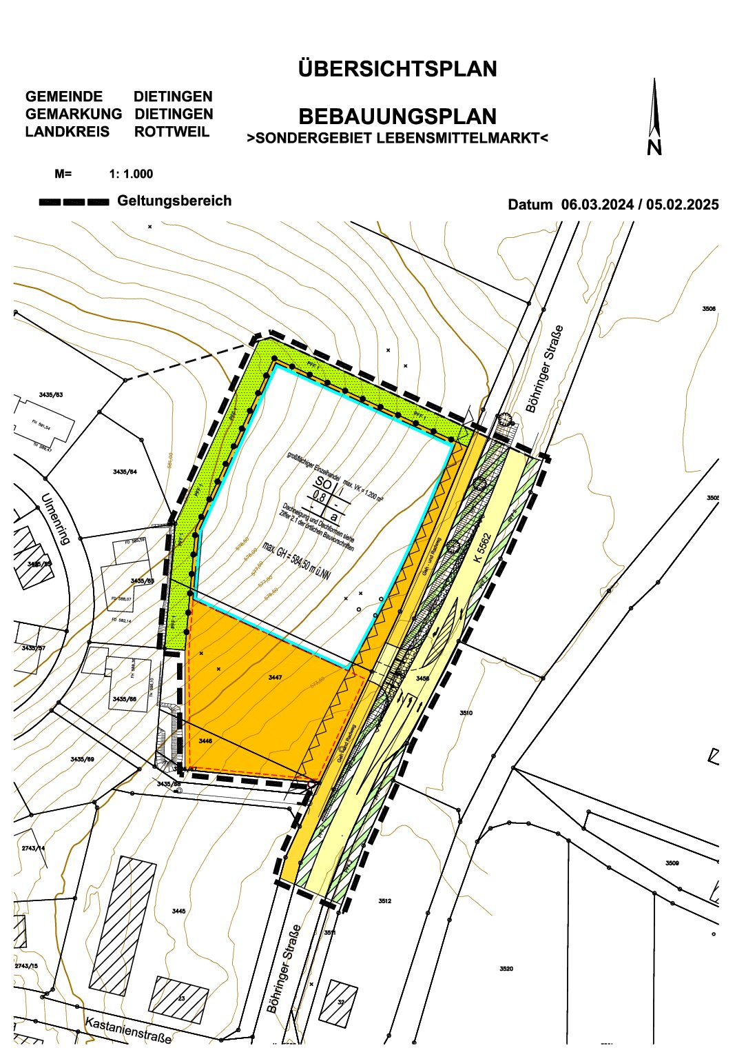 BBP „Sondergebiet Lebensmittelmarkt“ in Dietingen