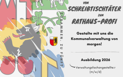 Stellenausschreibung Ausbildung zum Verwaltungsfachangestellten (m/w/d), Fachrichtung Kommunalverwaltung ab dem 01. September 2026