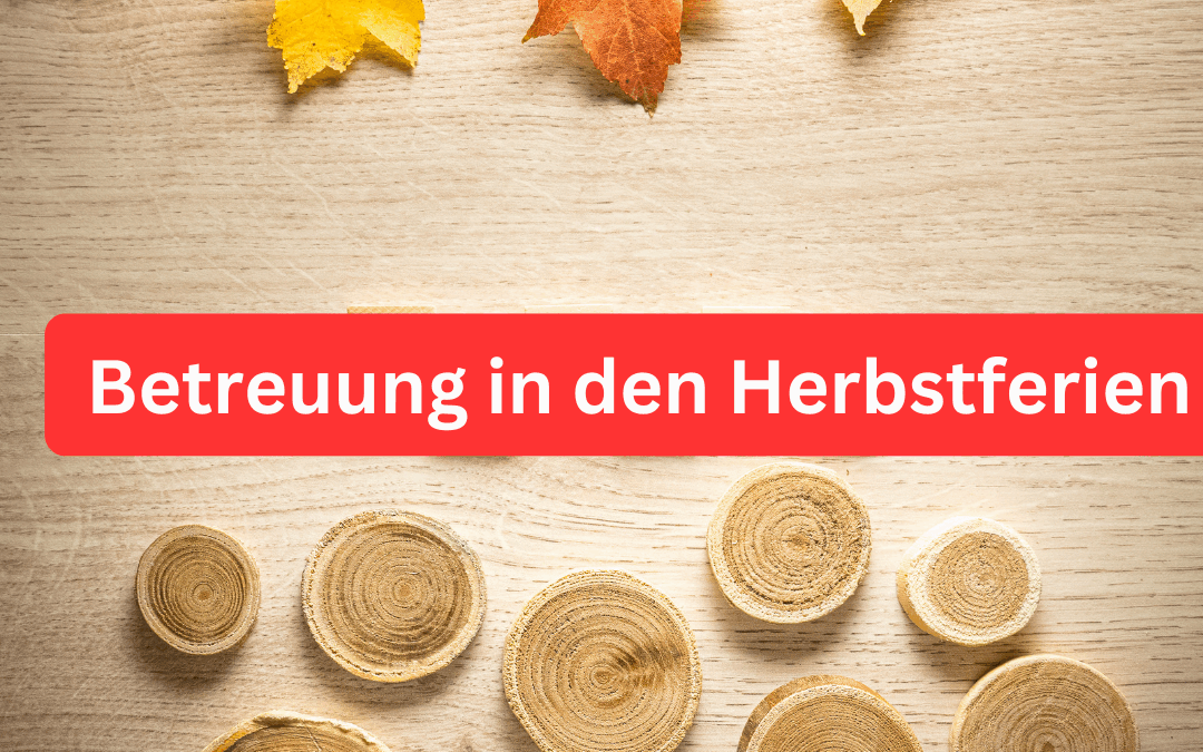 Ferienbetreuung in den Herbstferien 2025. Das Foto zeigt bunte Herbstblätter