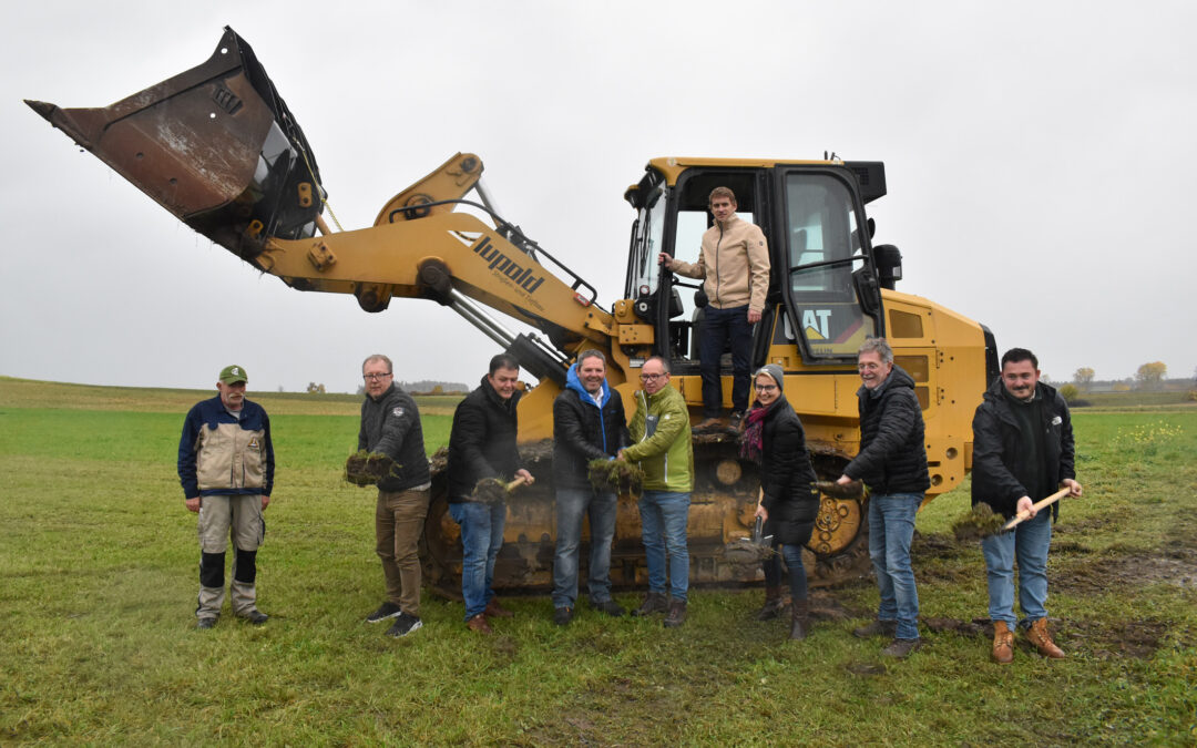 Symbolischer Spatenstich für das neue Gewerbegebiet „Hochboll“ in Dietingen-Böhringen