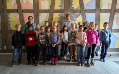 Besuch der Grundschulklassen 3a und 3b im Rathaus Dietingen