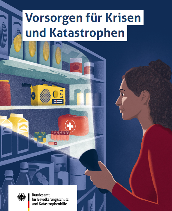 Titelseite des neuen Ratgebers "Vorsorge für Krisen und Katastrophen"
