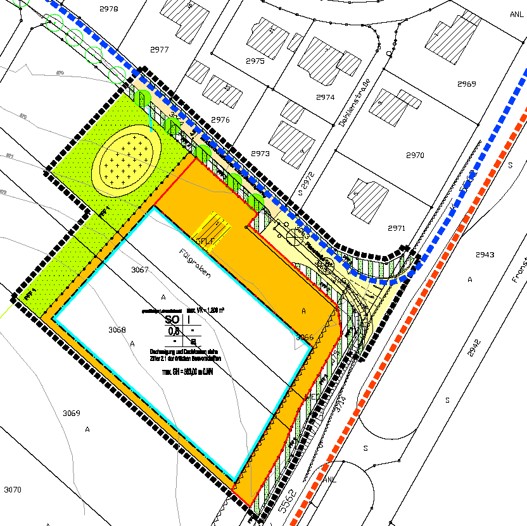Lageplan Lebensmittelmarkt