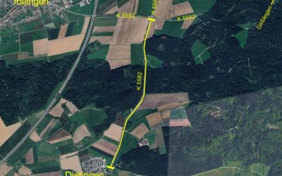 Vorankündigung Sanierung K 5562 zwischen Dietingen und Böhringen