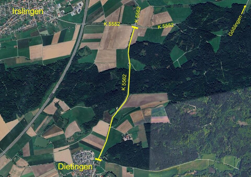 Sanierung K 5562 zwischen Dietingen und Böhringen